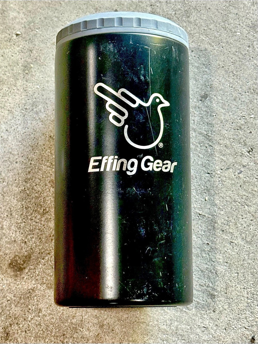 Effing Gear Insulated Drinkware Container Black & Gray